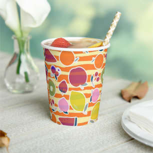 Yummy Fruits Paper Cups
