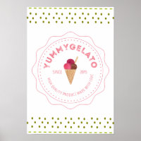 Yummy Gelato 20x16 Value Poster Paper (Matte)