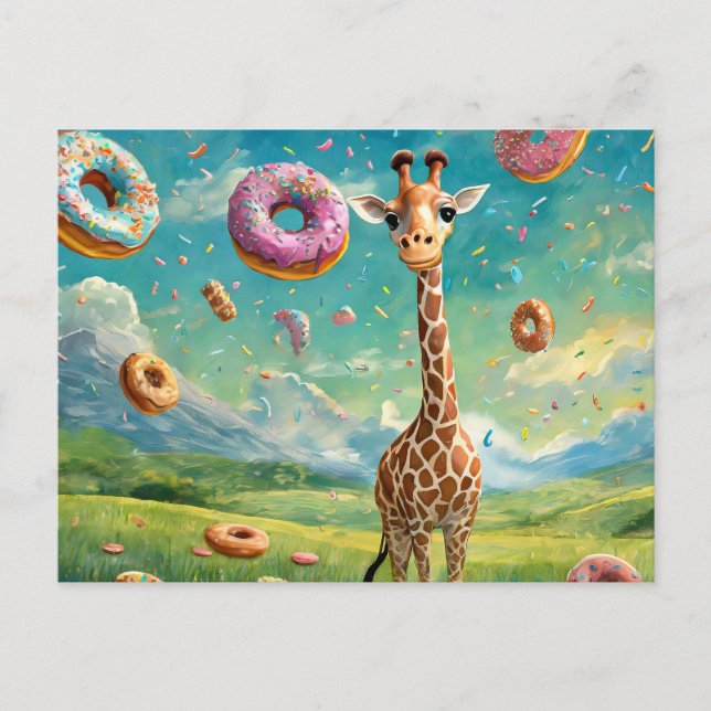 Yummy - I love doughnuts Postcard (Front)
