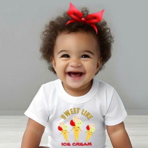 Yummy ice cream  baby bodysuit