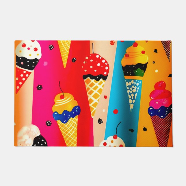 Yummy Ice Cream Doormat (Front)