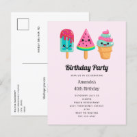 Yummy Ice Cream Trio Summer Vibe Birthday