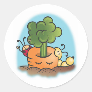 Yummy in my belly! Bon Classic Round Sticker