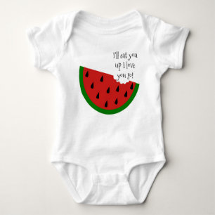 Yummy in my Tummy Watermelon Baby Shirt