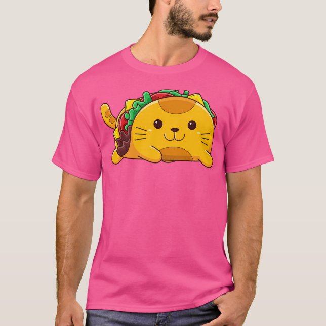 Yummy Kawaii Cat Taco T-Shirt (Front)