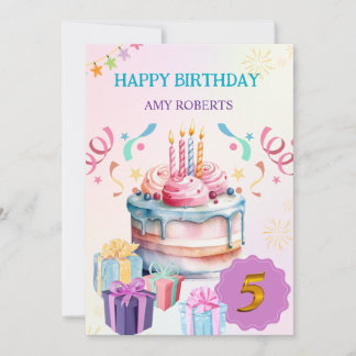 Yummy Kids Birthday Card