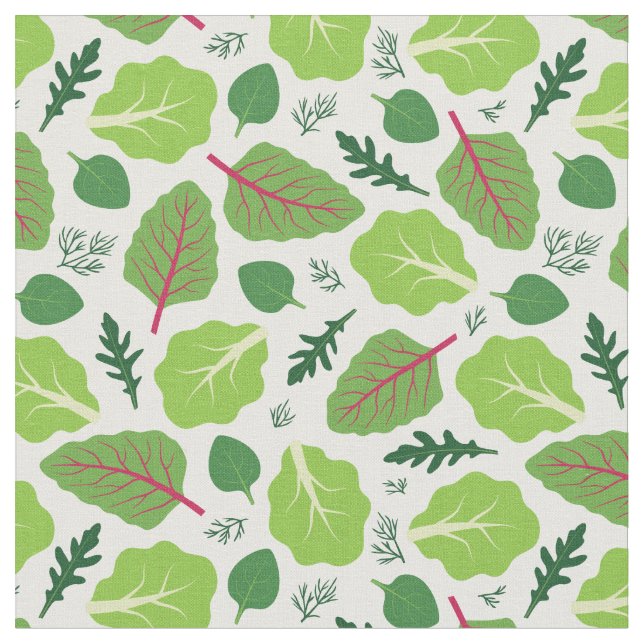Yummy Leaves Fabric (Close Up)