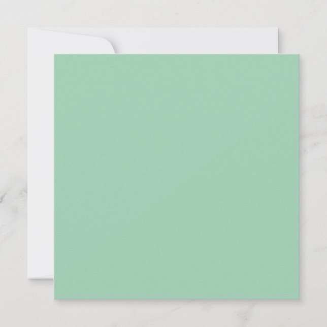 Yummy Mint Green Solid Colour Card (Front)