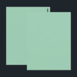 Yummy Mint Green Solid Colour  Postcard<br><div class="desc">Postcard Post Card printed with Yummy Mint Green Solid Colour illustration art by TheFabricSeal print on demand shop at Zazzle.com #ZazzleMade https://www.zazzle.com/store/thefabricseal TheFabricSeal©️Original. Thank you, thinking of you, hello, or I love you, custom printed postal card postcards note cards are thoughtful gifts that are always the perfect way to express...</div>
