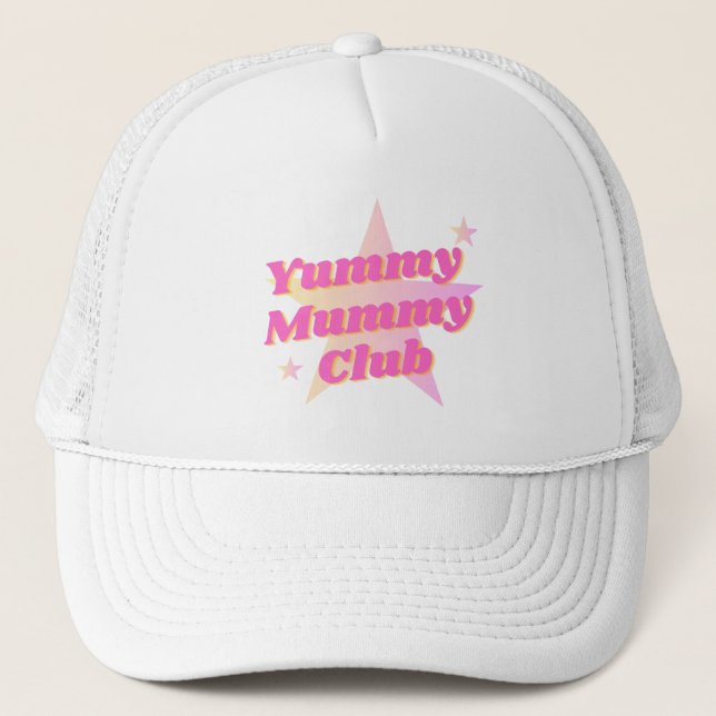 Yummy Mummy Mother's Day Trucker Hat Stylish Gift (Front)