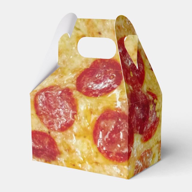 Yummy Pepperoni Pizza 4Artie Favour Box (Back Side)