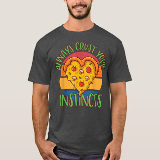 Yummy pizza pie snacks mozzarella cheese savory di T-Shirt