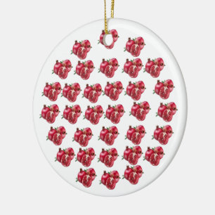 Yummy Pomegranates, Round Ornament