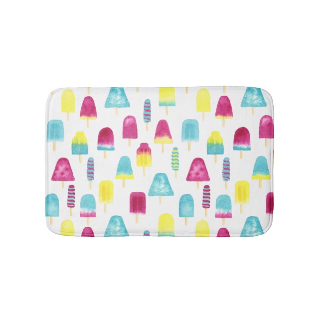 Yummy Popsicles Bath Mat (Front)