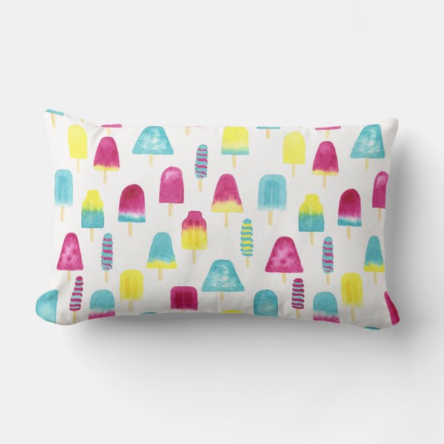 Yummy Popsicles Lumbar Cushion (Front)