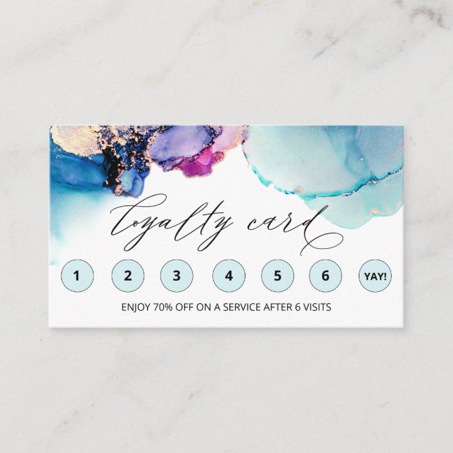 *~* Yummy QR LOGO Rewards Thank you AP29 Loyalty Card (Front)