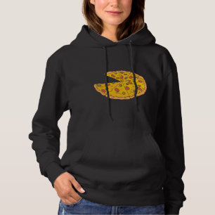 Yummy Sliced Pizza Cartoon Design Hoodie