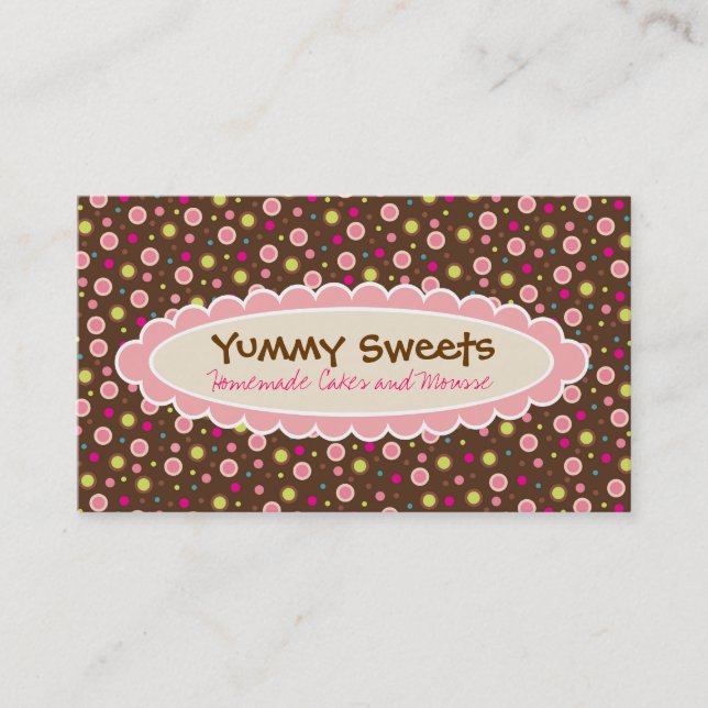 Yummy Sweets Business Cards (Front)