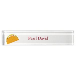 Yummy Taco Custom Nameplate