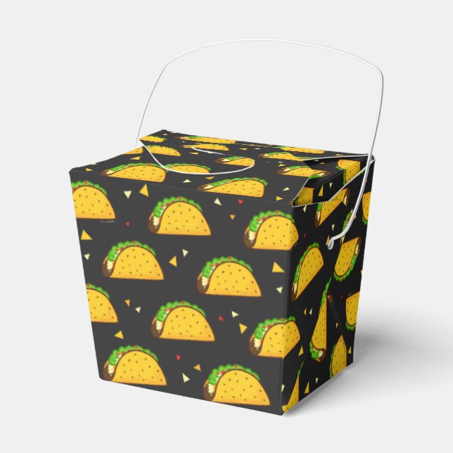 Yummy Taco Pattern Favour Box (Front Side)