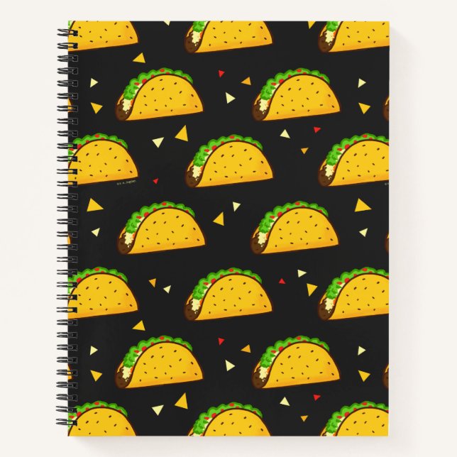 Yummy Taco Pattern Notebook (Front)