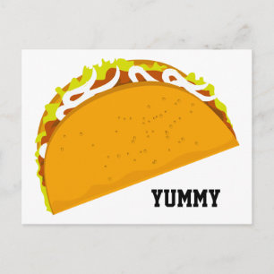 Yummy Taco Postcard