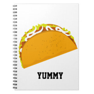 Yummy Taco Spiral Notebook