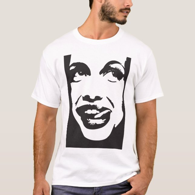 Yummy! The girl with her tongue out T-Shirt (Front)