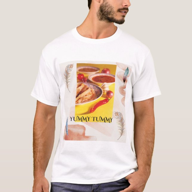 Yummy Tummy Roti Prata T-Shirt (Front)