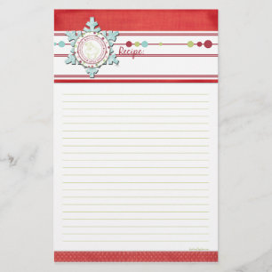 Yummy Winter Delights Recipe Stationery