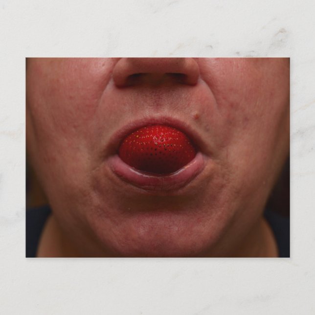 Yummy, yum, yum...Strawberry! Postcard (Front)