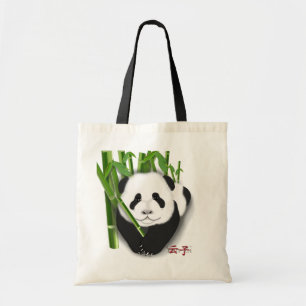 yun zi panda cub tote bag