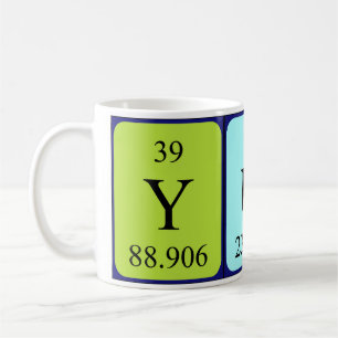 Yuna periodic table name mug