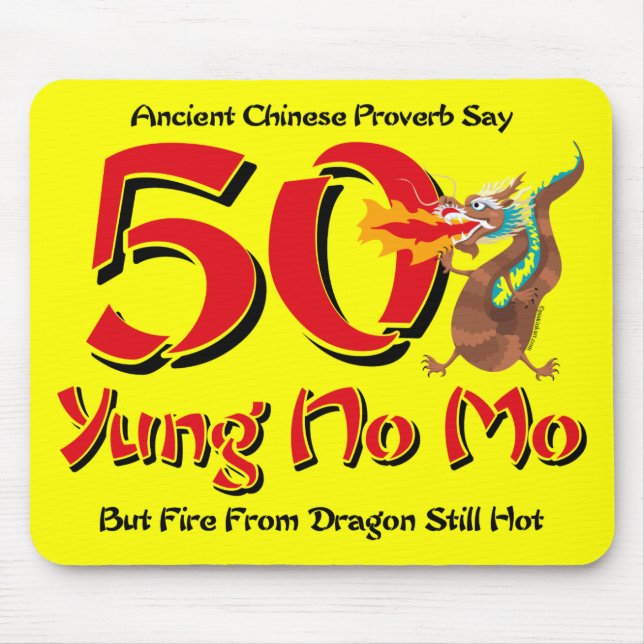 Yung No Mo 50th Birthday Mouse Pad (Front)