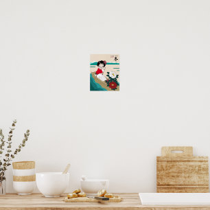 Yunnan Ethnic Girl Boating Poster