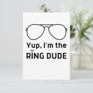 Yup Im the ring dude funny kids girls boys Thank You Card