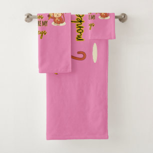 Yup! This is My Circus These Are My Two Monkeys Bath Towel Set