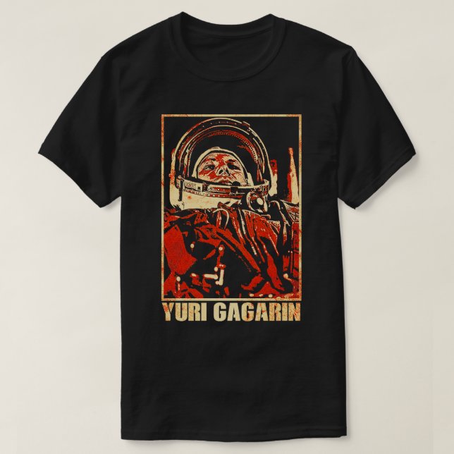 Yuri Gagarin Soviet Cosmonaut Astronaut 2 T-Shirt (Design Front)
