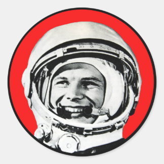 Yuri Gagarin - Soviet Hero & Cosmonaut Classic Round Sticker