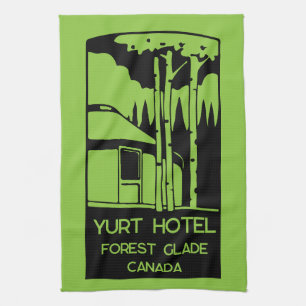 Yurt Living And Vacations Keychain Tea Towel