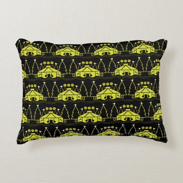 Yurt Living In Nature Decorative Cushion (Front)