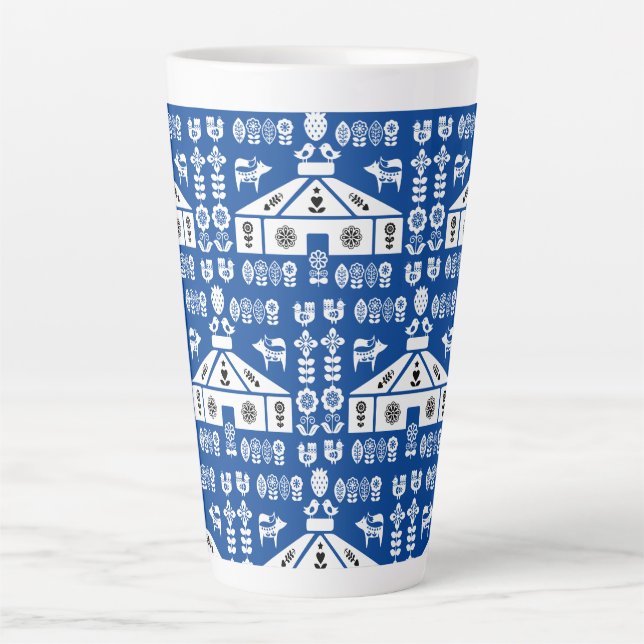 Yurt Living In Nature Latte Mug (Front)