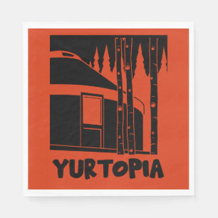 Yurt Living In Nature Napkin