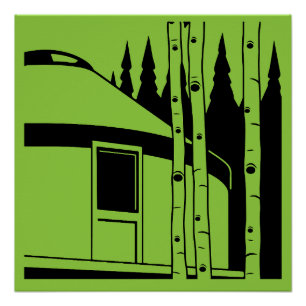 Yurt Living In Nature Poster