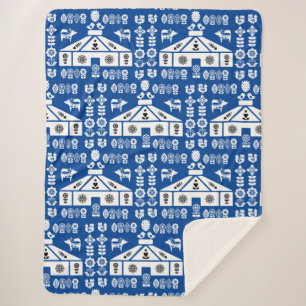 Yurt Living In Nature Sherpa Blanket