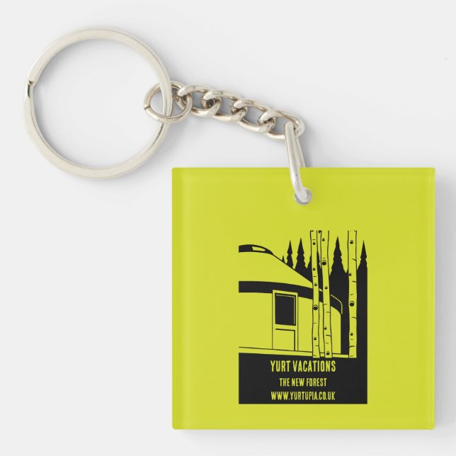 Yurt Vacation Rentals Key Ring (Front)