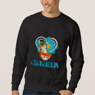 Yurta Republic of Kazakhstan Qazaqstan Kazakh flag Sweatshirt