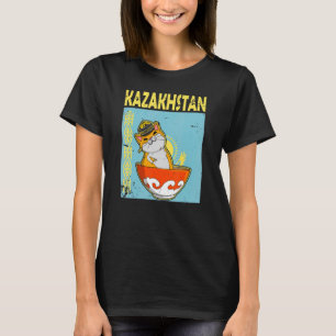 Yurta Republic of Kazakhstan Qazaqstan Kazakh flag T-Shirt
