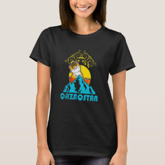 Yurta Republic of Kazakhstan Qazaqstan Kazakh flag T-Shirt