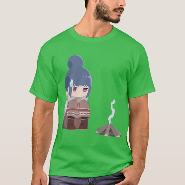 Yuru Camp Campfire Rin T-Shirt (Front)